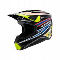 Vaikiškas šalmas ALPINESTARS SM3 WURX, juodas/geltonas/mėlynas, L dydis