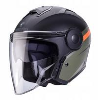 Atviras šalmas CABERG SOHO, juoda/žalia/oranžinė, M dydis
