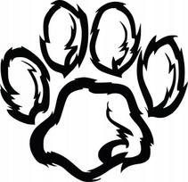 Lipdukas TRACE PAW DOG, 18 x 18,6 cm, be fono, automobiliui, kompiuteriui, šalmui