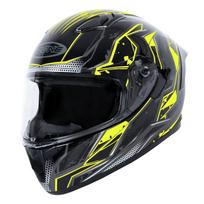 Motociklininko šalmas Ozone Sprint, S dydis, juoda/geltona