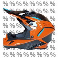 Motociklininko šalmas Acerbis Steel Carbon 2206 XXL, su nedideliu dažų defektu
