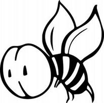 Automobilio lipdukas „Bee“ su didelėmis akimis, 12 x 12,1 cm, permatomas fonas