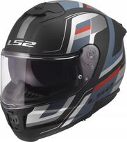 Motociklininko šalmas LS2 FF808 Stream II, juodas / žalsvas, XS