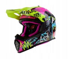 Vaikiškas keturračio šalmas LS2 MX437 FAST EVO MINI GORILLA, dydis L