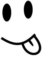 Lipdukas „Face Smile“ automobiliui, šalmui, nešiojamam kompiuteriui, 15 x 11,1 cm