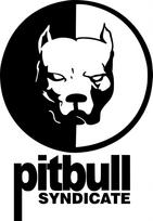 Lipdukas automobiliui PITBULL SYNDICATE, be fono, 18 x 12,5 cm