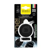 Automobilio oro gaiviklis Mr&Mrs Fragrance ONE! MILANO, SPICY WOODS, juodas