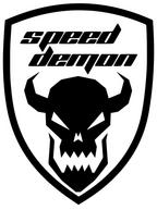Lipdukas automobiliui, motociklui ar šalmui SPEED DEMON, 15 x 11,2 cm, be fono