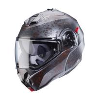 Motociklininko šalmas CABERG DUKE EVO MOVE Grey Rusty Jaw su Pinlock Blend