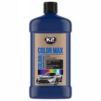 Automobilio vaškas K2 Color Max, tamsiai mėlynas, 500 ml, maskuoja įbrėžimus