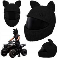 Šalmo kepurė Cat Rider, juoda