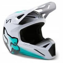 Motociklų šalmas FOX V1 TOXSYK, balta/rožinė, M (57-58 cm), krosui ir enduro