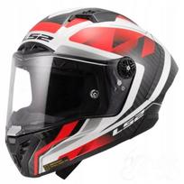 Integralinis šalmas LS2 FF805 Thunder GP Aero Raute, balta/raudona, M dydis