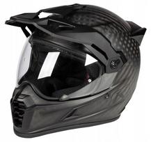 Motociklininko šalmas Klim Krios Carbon Pro L, juodas matinis, anglies pluošto