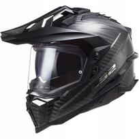 Motociklo šalmas LS2 MX701 C Explorer Solid Carbon, L dydis
