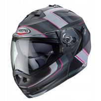 Motociklo šalmas CABERG DUKE TOUR II, pilkai rausvas matinis, su Pinlock, dydis M