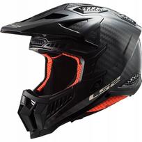 Motokroso šalmas LS2 MX703 X-Force, anglies pluošto, juodas blizgus, M dydis