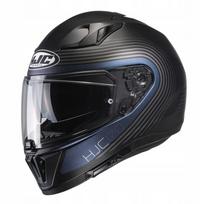 Motociklininko šalmas HJC I70 Surf juodas/mėlynas, matinės spalvos, XL