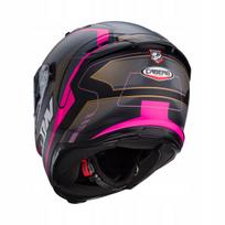 Motociklo šalmas CABERG AVALON X Optic, juodas matinis/pilkas/fuksija