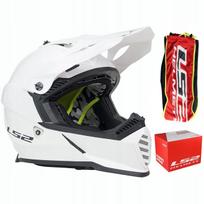 Krosinis šalmas LS2 MX437 Fast Evo, balta, XL