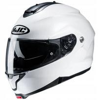 Motociklininko šalmas HJC C91N, perlinės baltos spalvos, M dydis