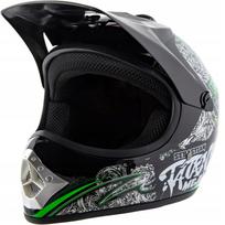 Vaikiškas krosinis šalmas XS 51–52 cm, tinka enduro, keturračiams, BMX, elektriniams paspirtukams
