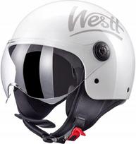 Motociklininko šalmas WESTT Classic Jet su apsauginiu stiklu