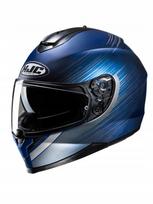 Motociklininko šalmas HJC C70N SWAY, mėlynas/pilkas, XL