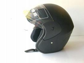 Atviras šalmas AWINA, juodas blizgus, dydis M (57-58 cm)