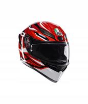 Motociklininko šalmas AGV K1 S Lion, juoda/raudona/balta, M dydis