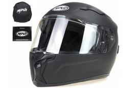 Motociklininko šalmas Naxa F25, pilnas, juodas matinis, XL dydis