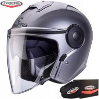 Motociklo šalmas Caberg Soho Solid pilkas matinės spalvos, dydis L