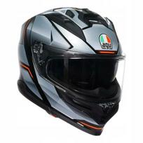 Motociklininko šalmas AGV K7 JAEGER, juodas/sidabrinis