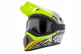 Šalmas ir Enduro Cross akiniai, S dydis, keturračiams, motoroleriams, BMX