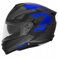 Motociklininko šalmas NOX Integral Carver, juoda/mėlyna, matinis, 2XL