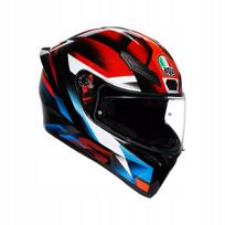 Motociklininko šalmas AGV K1 S Fastlap juodas/raudonas/mėlynas, S dydis