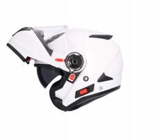 Motociklininko šalmas INTERKOM SHIRO SH-508, baltas, L dydis