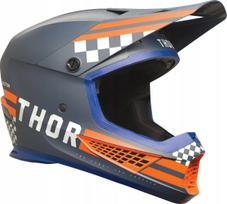Krosinis šalmas THOR SECTOR Combat Navy/Orange, dydis L