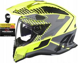 Motociklininko šalmas AIROH COMMANDER BOOST, geltonas matinės spalvos, dydis M