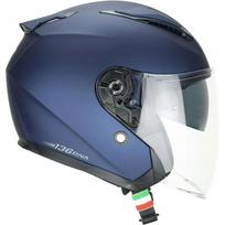 Motociklininko šalmas Jet CGM 136 DNA MONO, matinės mėlynos spalvos