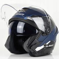 Atviras motociklo šalmas LS2 OF618 Verso II, matinės tamsiai mėlynos spalvos, S dydis