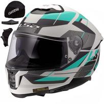 Motociklininko šalmas LS2 FF808 Stream II, matinė žydra/pilka, 3XL