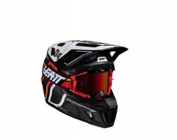 Krosinis šalmas Leatt Moto 9.5 Carbon White V25, M dydis