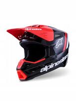 Kroso šalmas ALPINESTARS SUPERTECH M3 Radium juoda/raudona/balta, L dydis