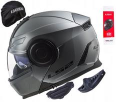 Motociklininko šalmas LS2 FF902 Scope II, Nardo pilka/titano, dydis L, su Pinlock