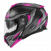 Motociklo šalmas GIVI X.27 Jaw Sector, pilkas su rožių grafika, XS / 54