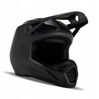 Motociklininko šalmas FOX V1, matinis juodas, krosinis/enduroms
