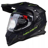 Enduro šalmas ADVENTURE NOX N312, Fluo geltonas, XL dydis