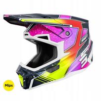 Motokroso šalmas SHOT LITE RACING, mėlynas/geltonas, dydis S, A05-21OA-B01-08