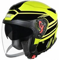 Atviras šalmas SMK GTJ Rambler, juodas/geltonas, XS